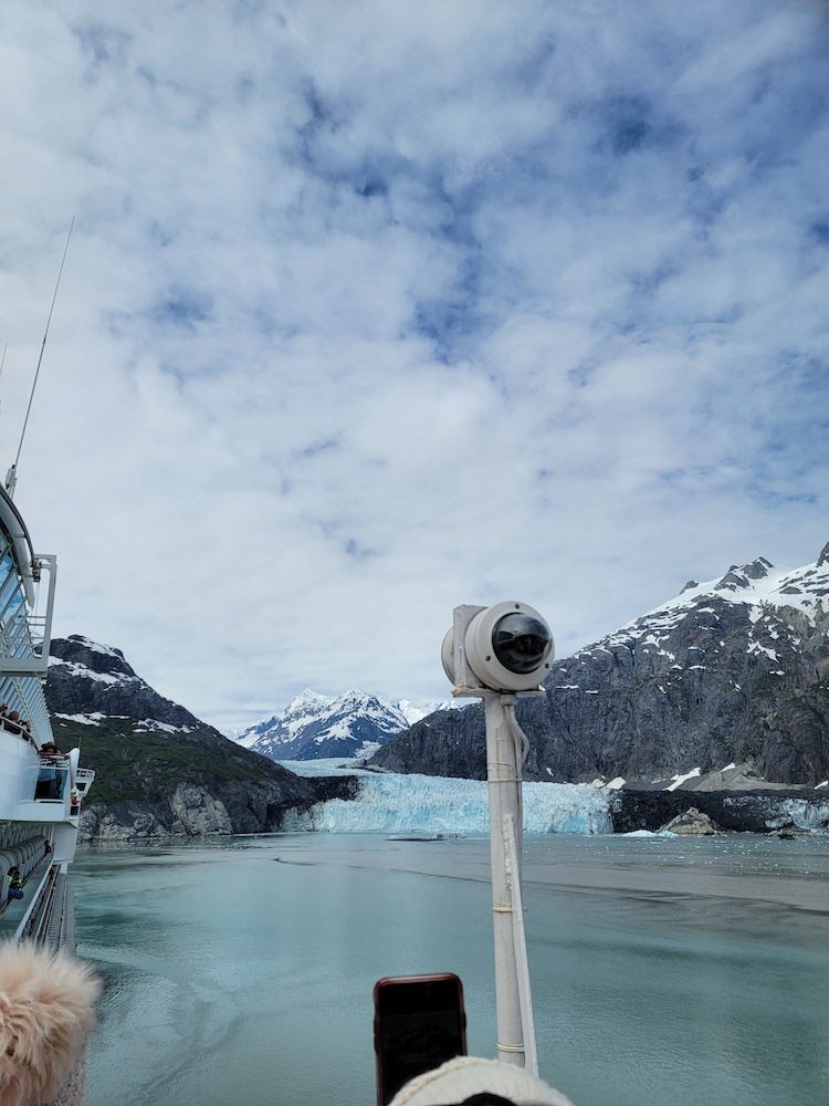 View of Alaska Snow Caps from Cruise